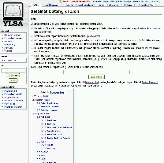 Situs Lokal YLSA, Zion, Bangkit!