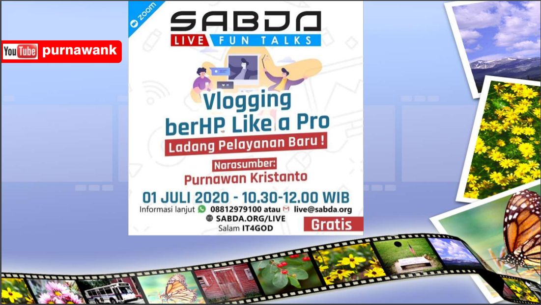 SABDA Live #FunTalks — Vlogging berHP Like a Pro