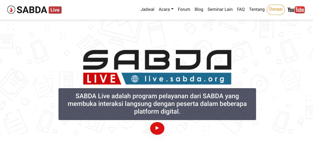 Tuhan Menolong! SABDA Live Mei — Juli 2020