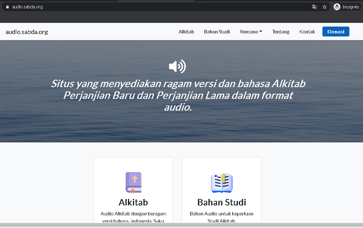 Pembaruan Situs Audio untuk Sobat SABDA