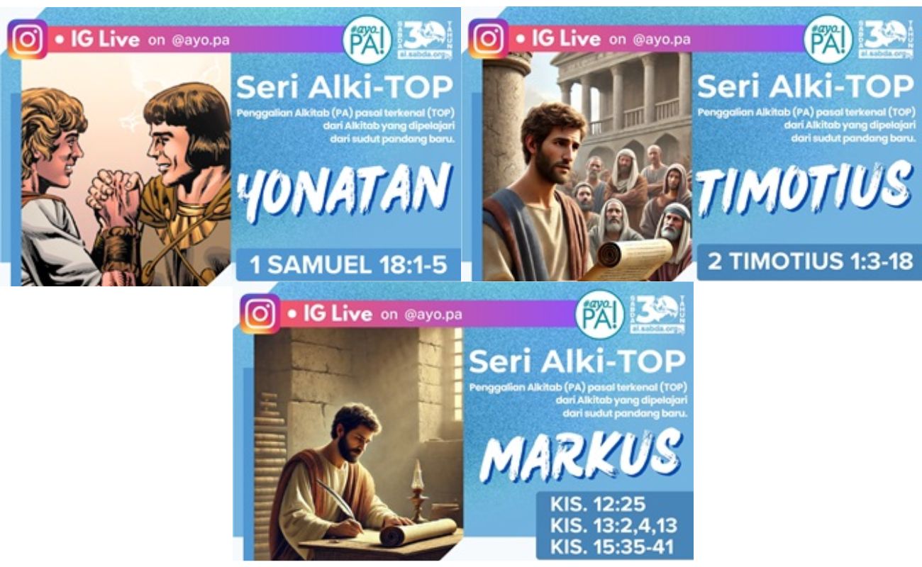 Alki-TOP Oktober: Inspirasi dari Tokoh Pemuda di Alkitab