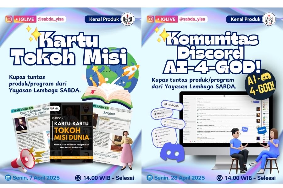 Kenal Produk SABDA: Kartu Tokoh Misi dan Komunitas Discord AI-4-GOD!
